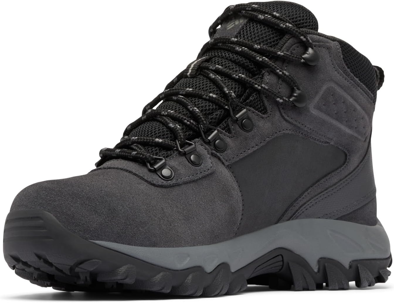 Columbia мужские ботинки Newton Ridge Plus II Suede Waterproof для походов, Shark/Black — фото 4