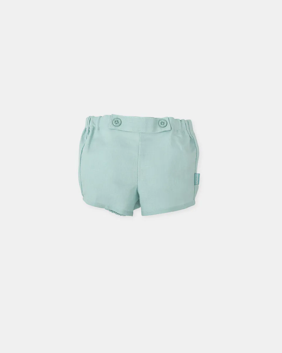 

Льняные шорты с шароварами для мальчика Tutto Piccolo, цвет Verde Agua