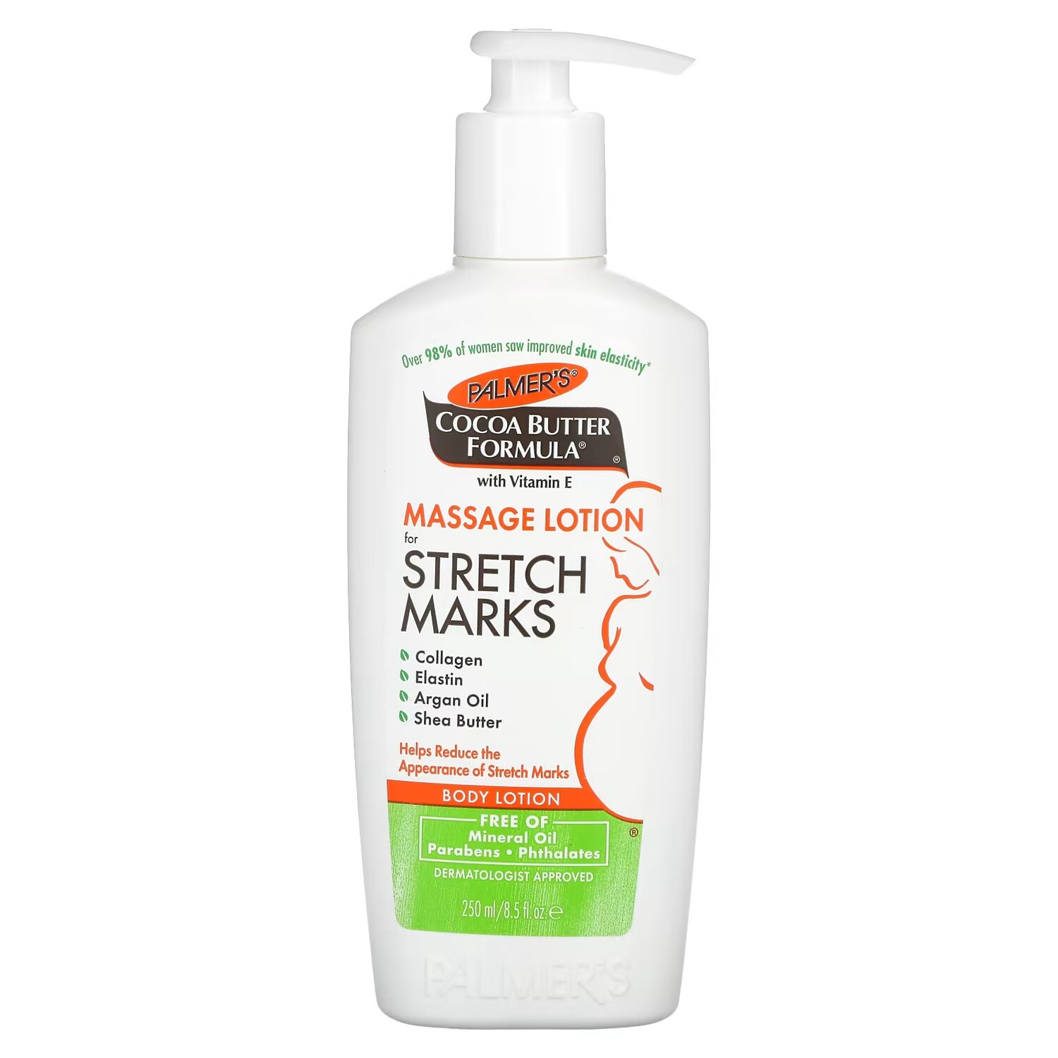 

Palmers Cocoa Butter Formula Body Lotion Массажный лосьон от растяжек, 8,5 жидких унций (250 мл)