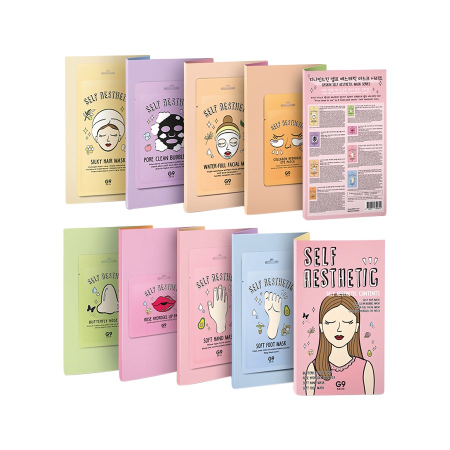 

Маска для лица G9 Skin Self Aesthetic Magazine, 10 ml / Maske / 8 x 10 ml