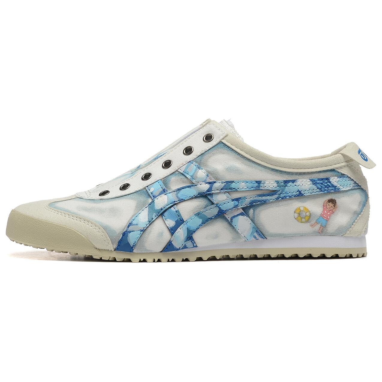 

Кроссовки Onitsuka Tiger MEXICO 66 Casual Shoes Unisex Low-Top White Blue Red, белый