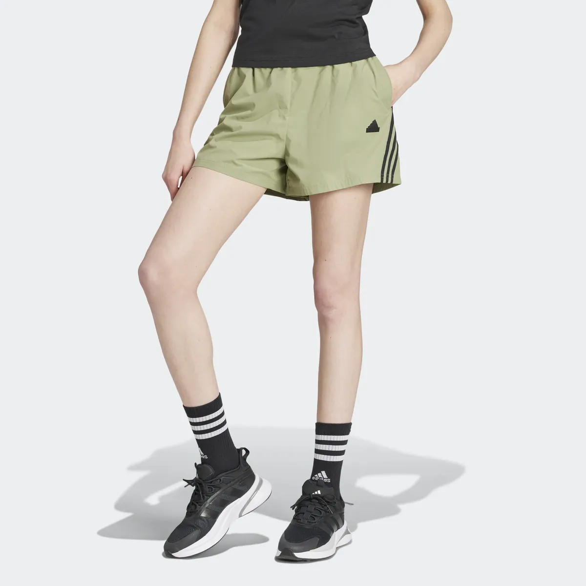 

Спортивные шорты adidas "W FI 3S WVN SHO" (1 шт.) Adidas Sportswear, зеленый