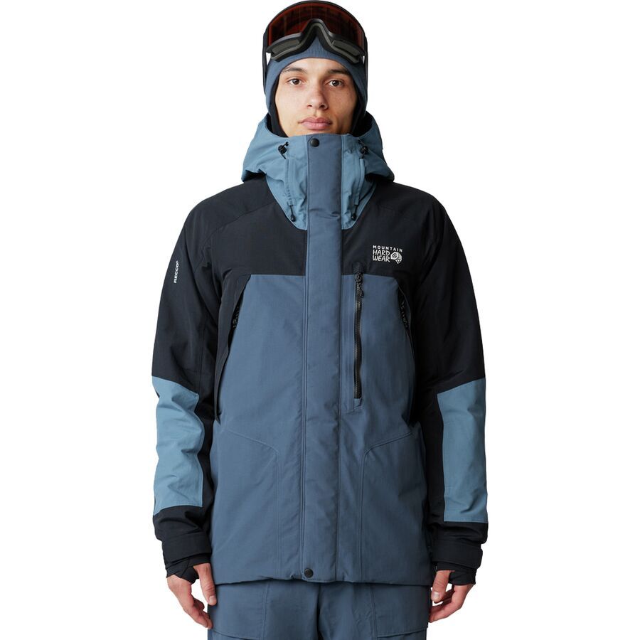 

Куртка Mountain Hardwear First Tracks Insulated Mountain Hardwear, Montauk Blue/Asiatic Blue/Black