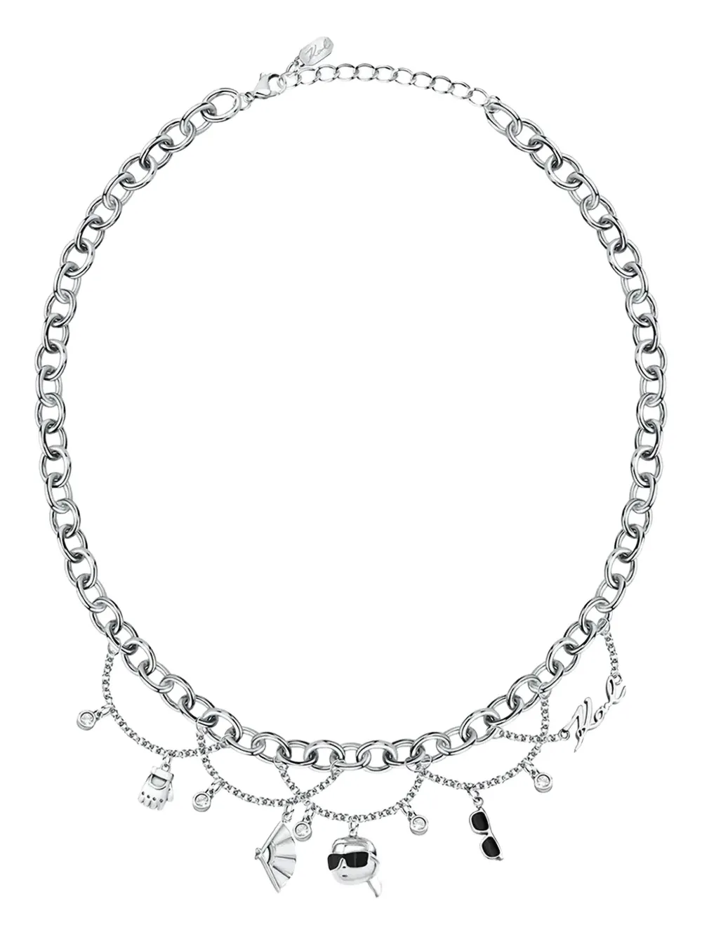 

Колье с подвесками KARL LAGERFELD, серебряный