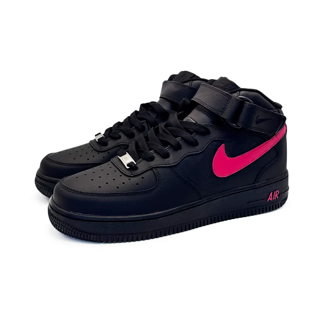 Кроссовки Nike Air Force 1 Mid '07, черный/алый — фото 4