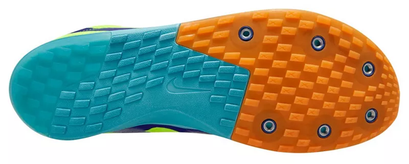 Легкоатлетические кроссовки Nike Zoom Rival 6 XC, зеленый/фиолетовый — фото 2