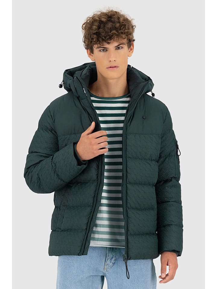 

Alife and kickin Пуховая куртка "BeatAK" зеленого цвета