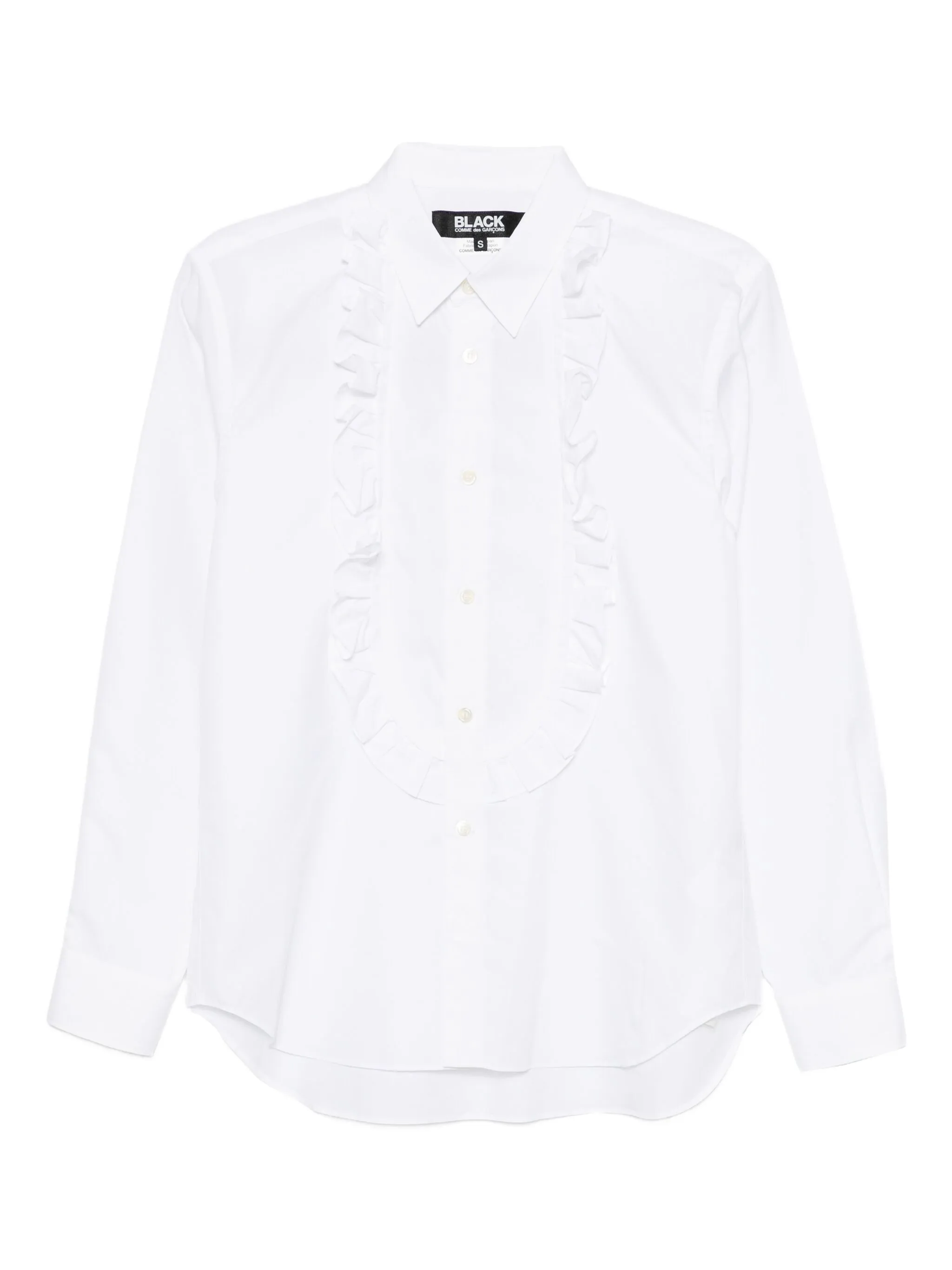 

Рубашка с оборками Black Comme Des Garçons, белый