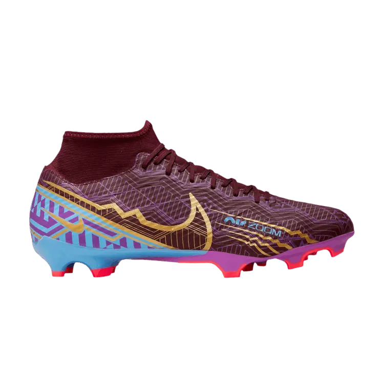 

Бутсы Nike Kylian Mbappé x Zoom Mercurial Superfly 9 Academy FG MG 'Dark Beetroot', фиолетовый