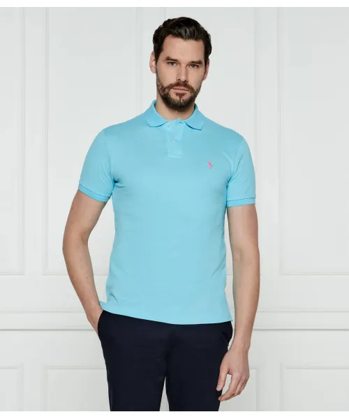 

Футболка поло Slim fit Polo Ralph Lauren, синий