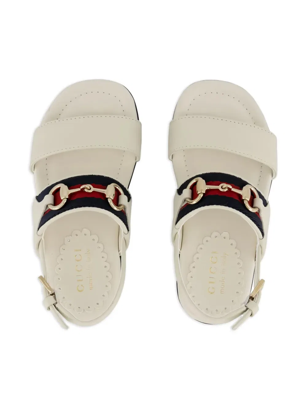Сандалии Web-stripe Gucci Kids, белый — фото 2