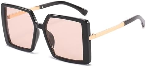 

Винтажные солнцезащитные очки большого квадратного размера 2026 года для женщин и мужчин, ретро-очки в крупной оправе, солнцезащитные очки с защитой от УФ-излучения для женщин MTZJH, C4