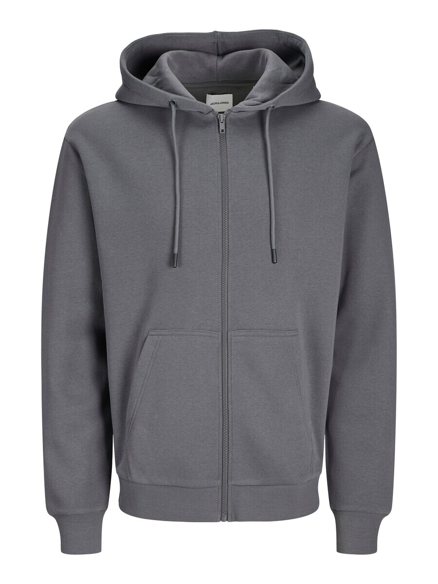 

Толстовка с капюшоном на молнии JACK & JONES Zip-Up Hoodie JJEBradley, базальтовый серый