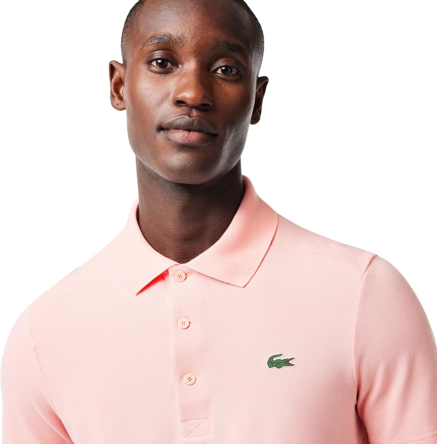 Lacoste мужская спортивная классическая футболка поло с UV-защитой для гольфа, Cherry Tree/Cherry Tree — фото 2