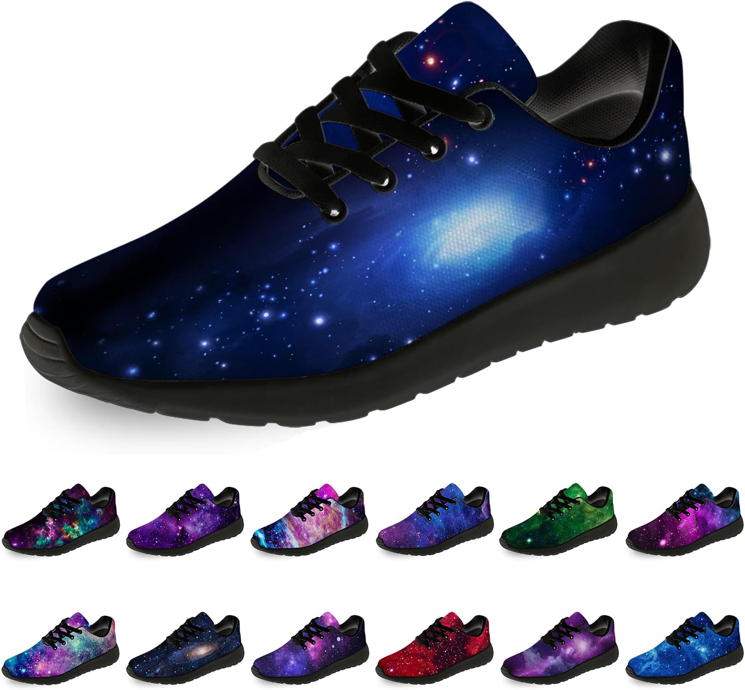 

Кроссовки Horethy Galaxy для женщин и мужчин, беговые кроссовки, дышащие кроссовки для ходьбы и тенниса, космические кроссовки, подарки, мультиколор