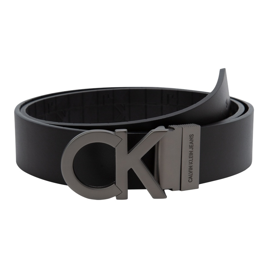 

Calvin Klein Мужской ремень из комбинированной кожи космический черный шириной 3.4 см, 003-Space Black
