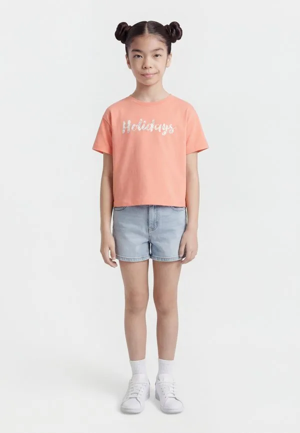 Футболка с принтом nkfvonaya Name It, Fusion Coral