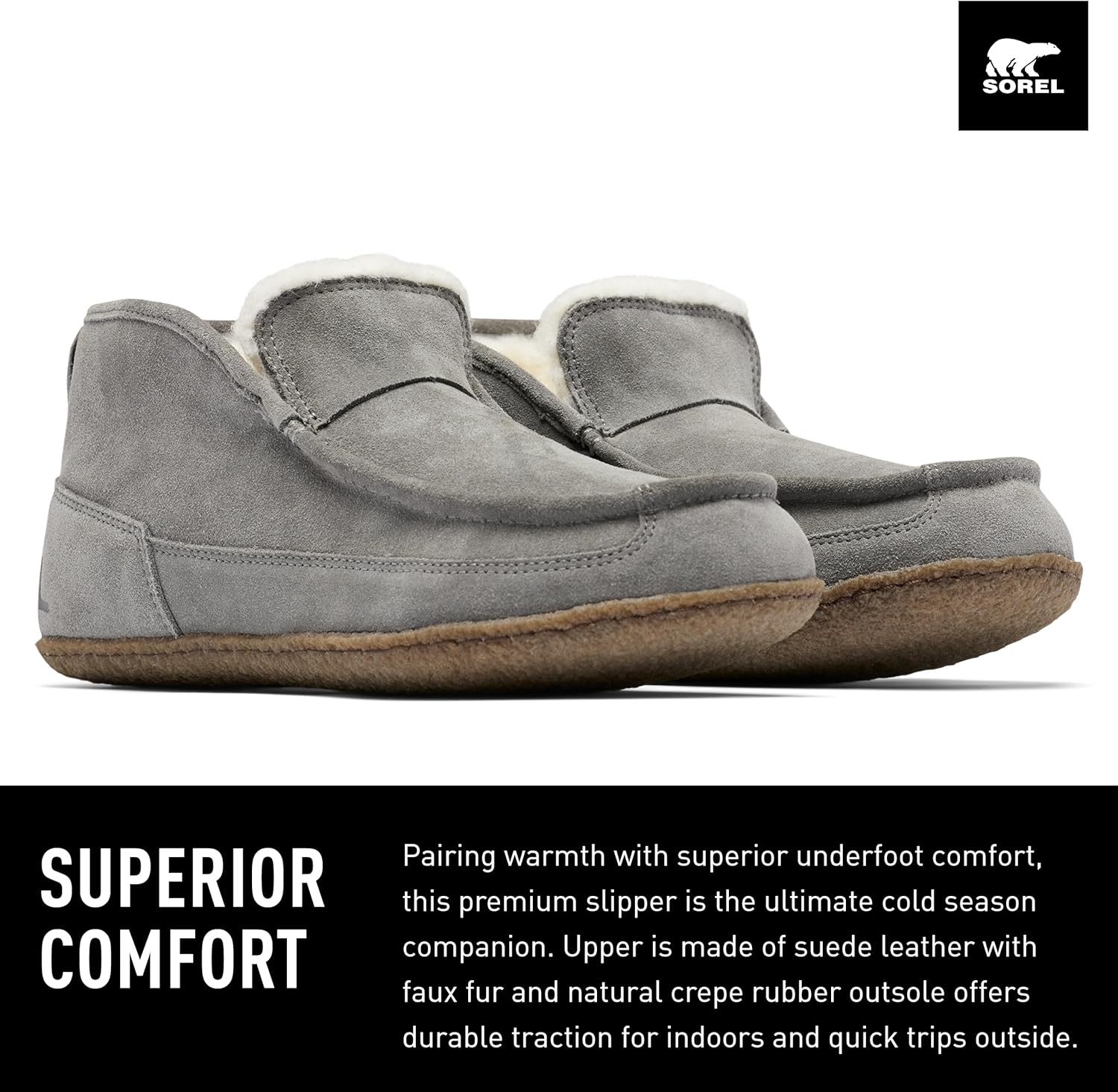 

Мужские мокасины Sorel Manawan II, Quarry/Gum 2