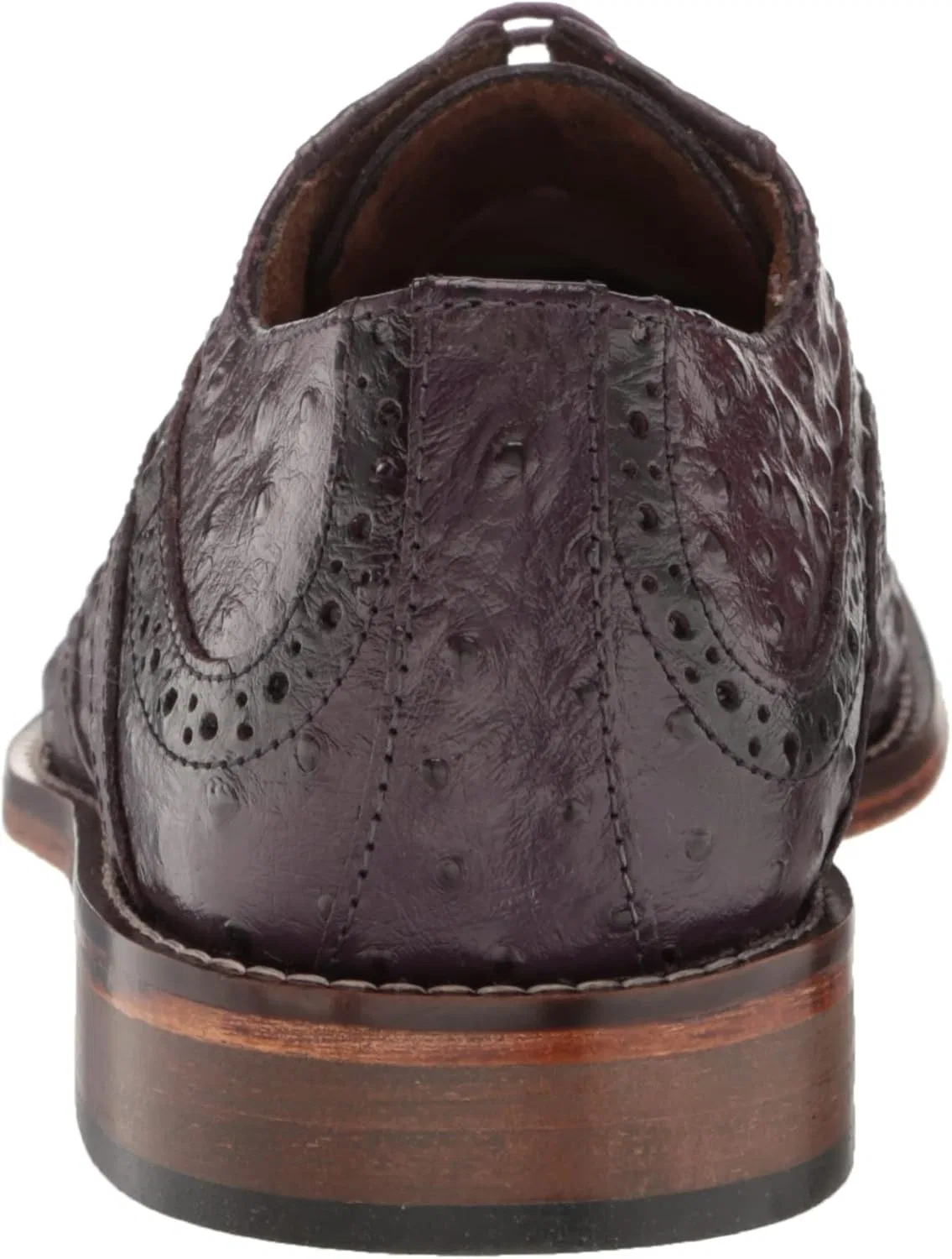 Мужские оксфорды Stacy Adams Gennaro Wingtip Oxford, Plum — фото 3