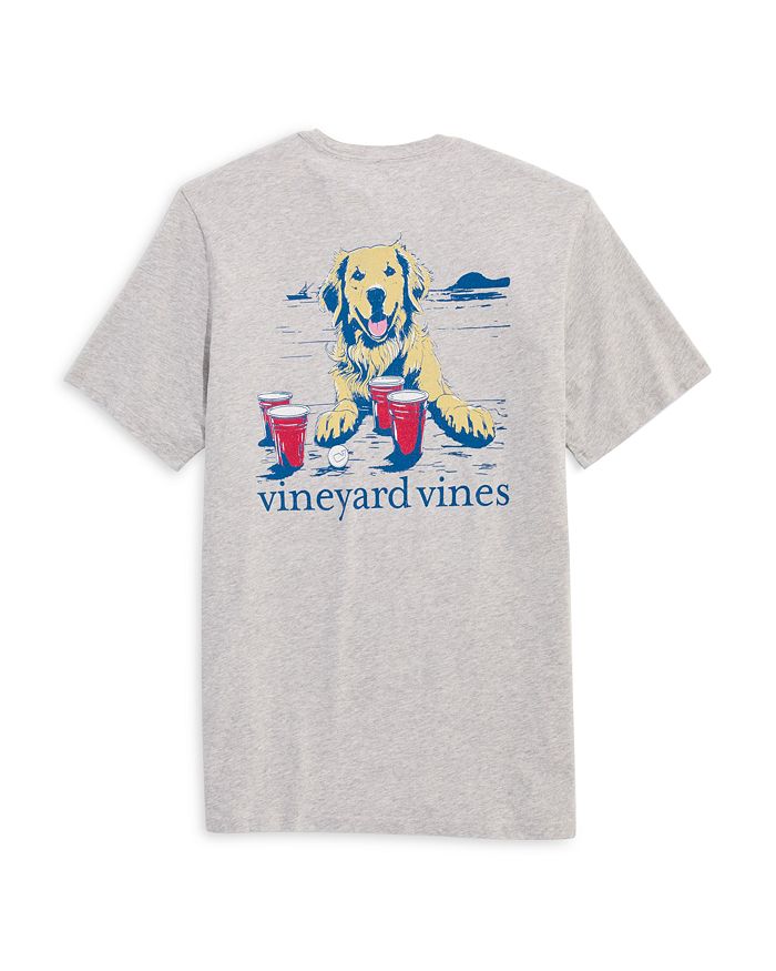

Футболка с коротким рукавом и карманом Pup Cup Vineyard Vines, серый
