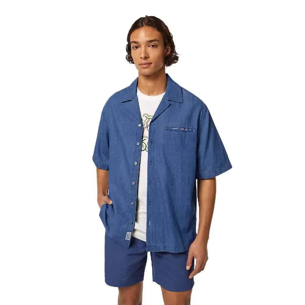 

Рубашка с коротким рукавом Scotch & Soda 180152 Relaxed Fit, синий