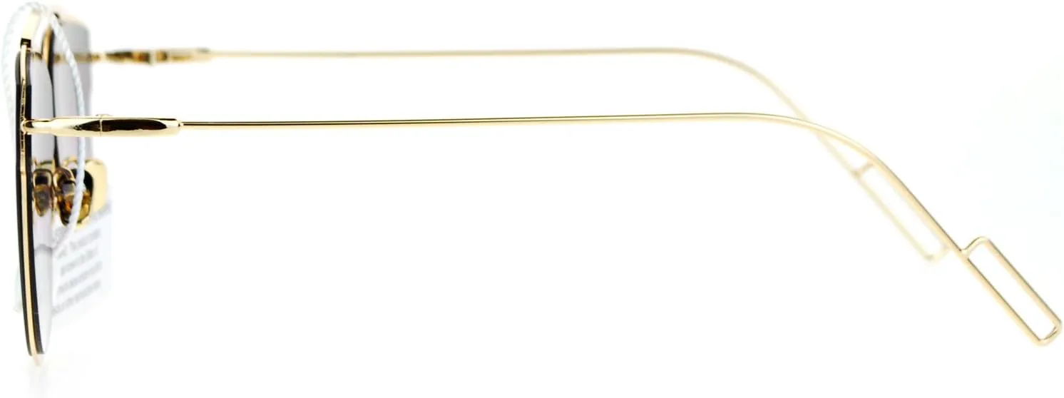 

Женские дизайнерские солнцезащитные очки PASTL с тонкой металлической оправой, плоскими линзами, золотистого, оранжевого и синего цвета, Gold (Orange Mirror)