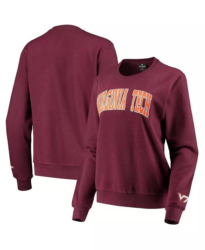 

Женский бордовый пуловер Virginia Tech Hokies Campanile свитшот Colosseum