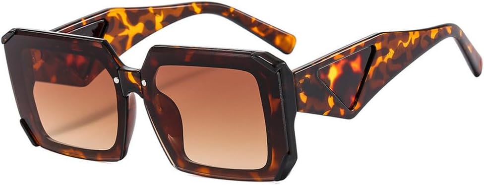 

Модные женские солнцезащитные очки без оправы для мужчин, роскошные женские солнцезащитные очки в винтажном стиле, солнцезащитные очки с защитой от УФ-излучения UV400 DSXLY, Leopard