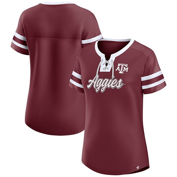 

Женская бордовая футболка Texas A&M Aggies Iconic Athena Fanatics