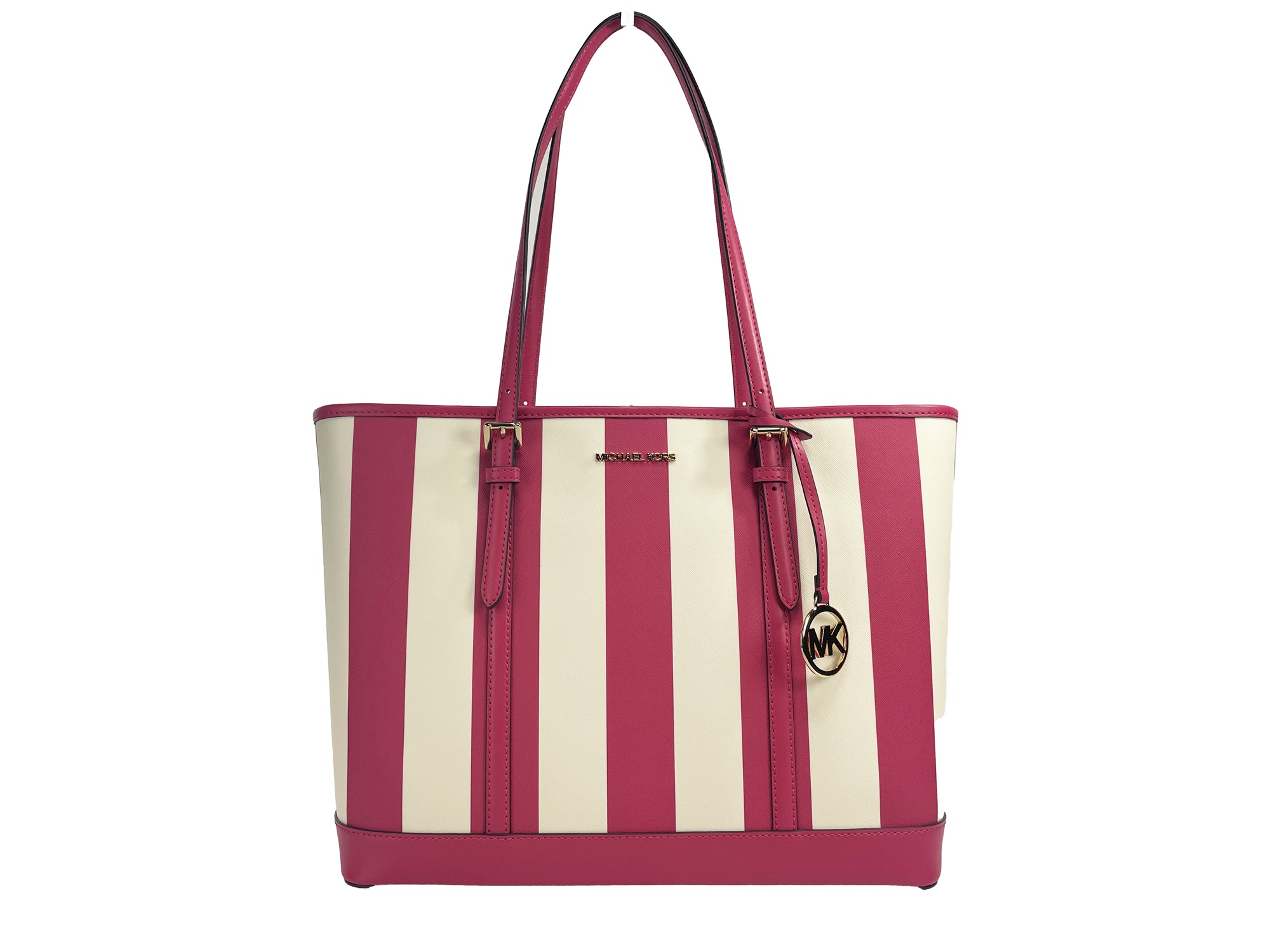 

Jet Set Travel Большая сумка-тоут из ПВХ TZ через плечо, розовый цвет Michael Kors