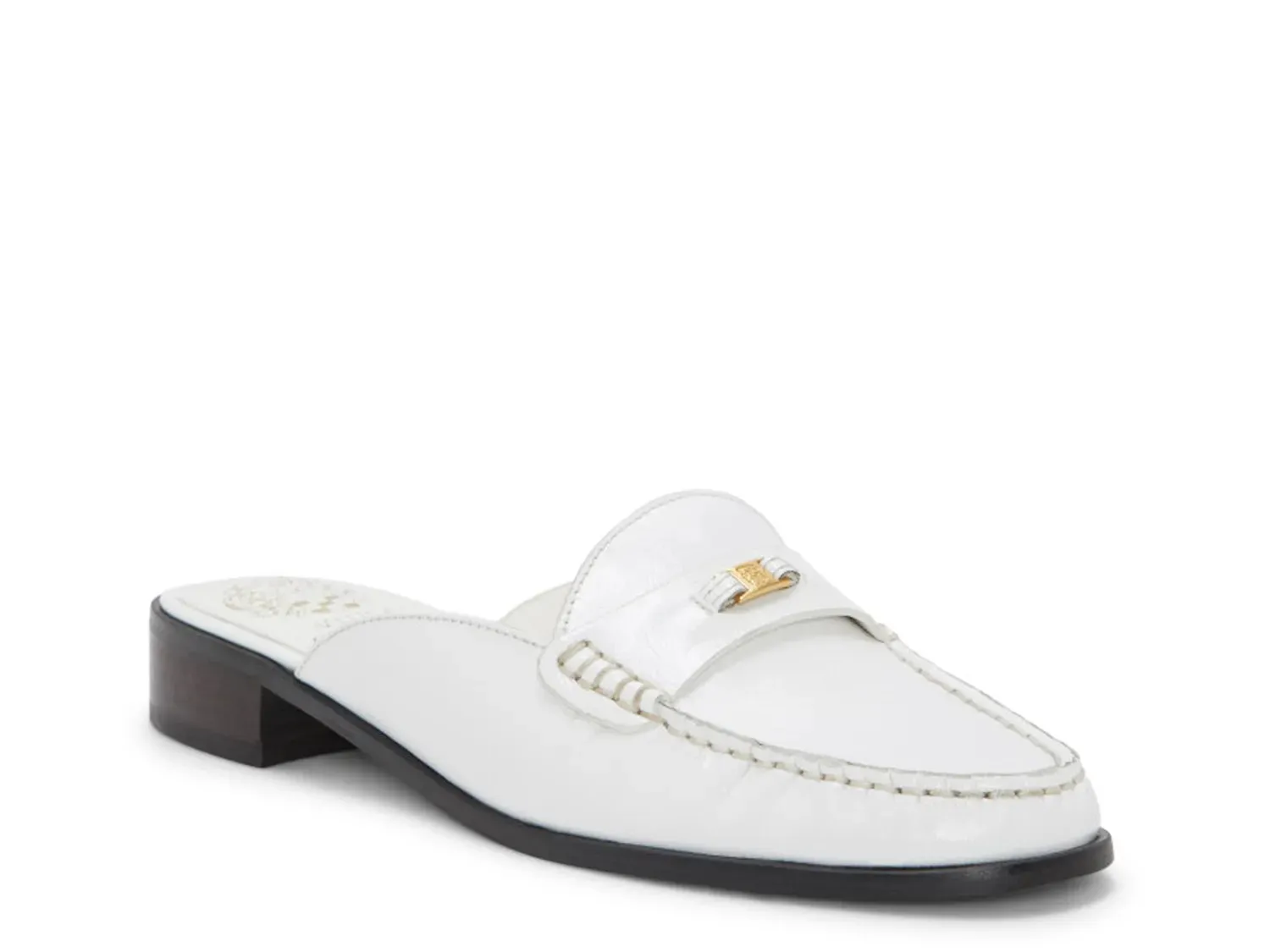 Ботинки-мюли Vince Camuto Cobby, белая лакированная кожа