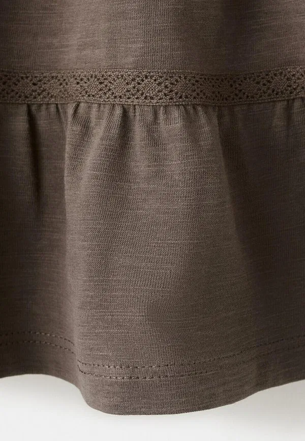 Детская юбка а-силуэта Mango Kids, Brown — фото 4