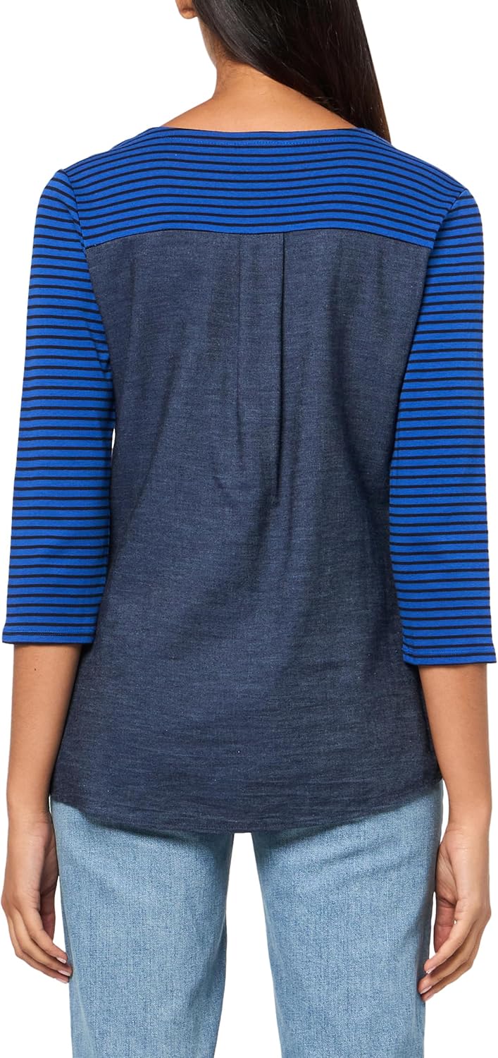 Женская рубашка с длинным рукавом и воротником Tommy Hilfiger, Cobalt/Black — фото 2