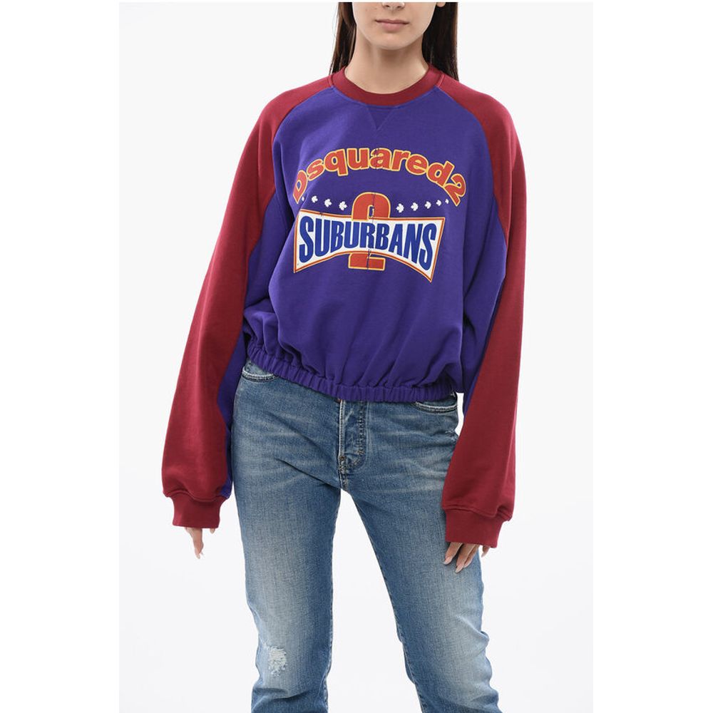 

Толстовка SUBURBANS Athletic Fit с принтом Dsquared2, Purple