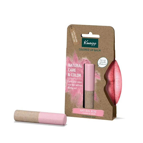 

Тонированный бальзам для губ Bálsamo Labial Con Color Kneipp, цвет natural rose