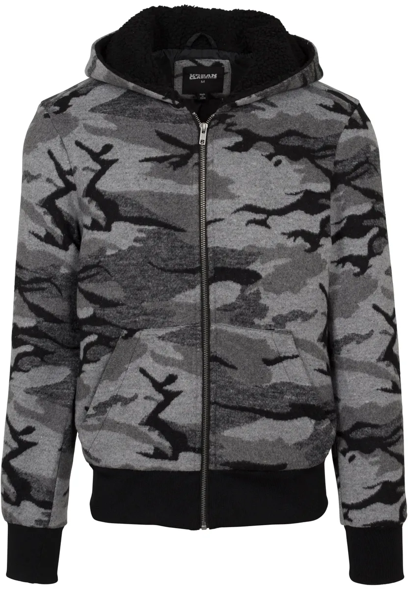 

Куртка зимняя URBAN CLASSICS " Urban Classics Men's Camo Zip Jacket" (1 шт.), с капюшоном, цвет Darkcamo