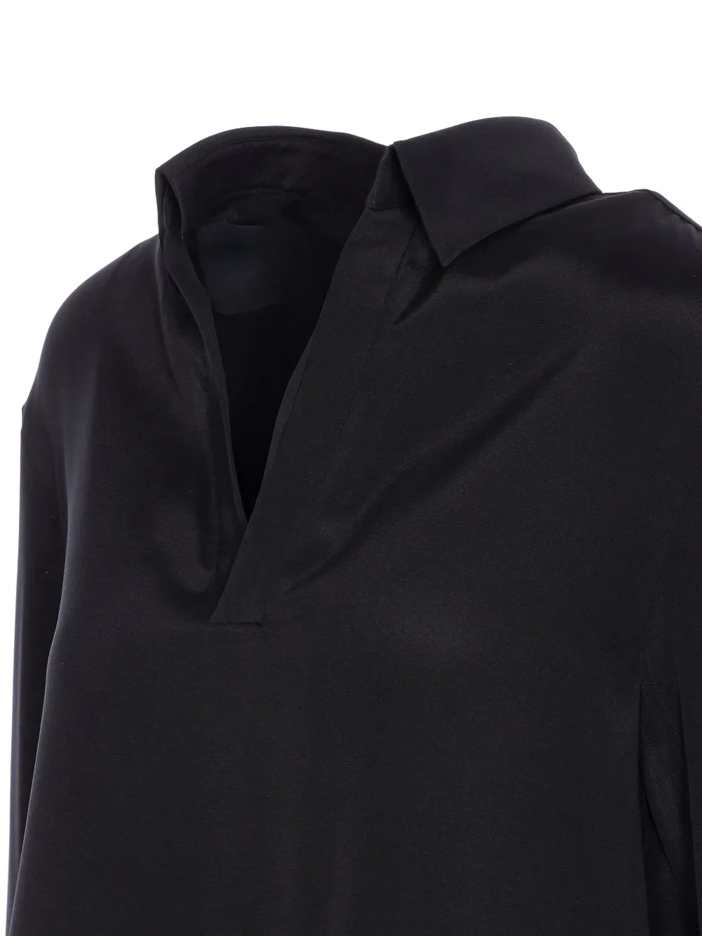 Топ туники с застегивающимися манжетами MAX MARA, черный — фото 3
