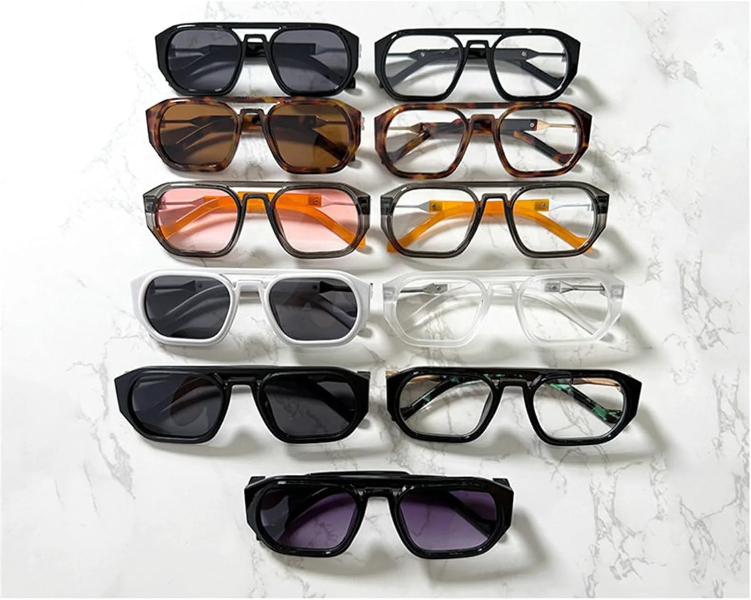 

Willochra Модные квадратные женские солнцезащитные очки в винтажном панк-стиле для мужчин, стильные очки-пилот с двойным лучом, солнцезащитные очки UV400, C3