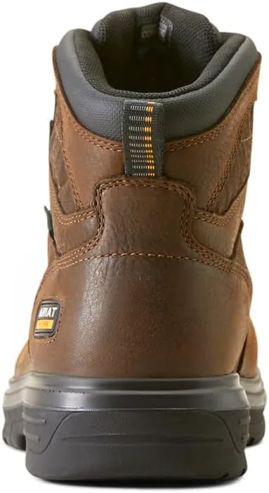 Мужские рабочие ботинки ARIAT Turbo 6” с водонепроницаемым верхом и углеродным носком - прочная кожа, коричневый — фото 2