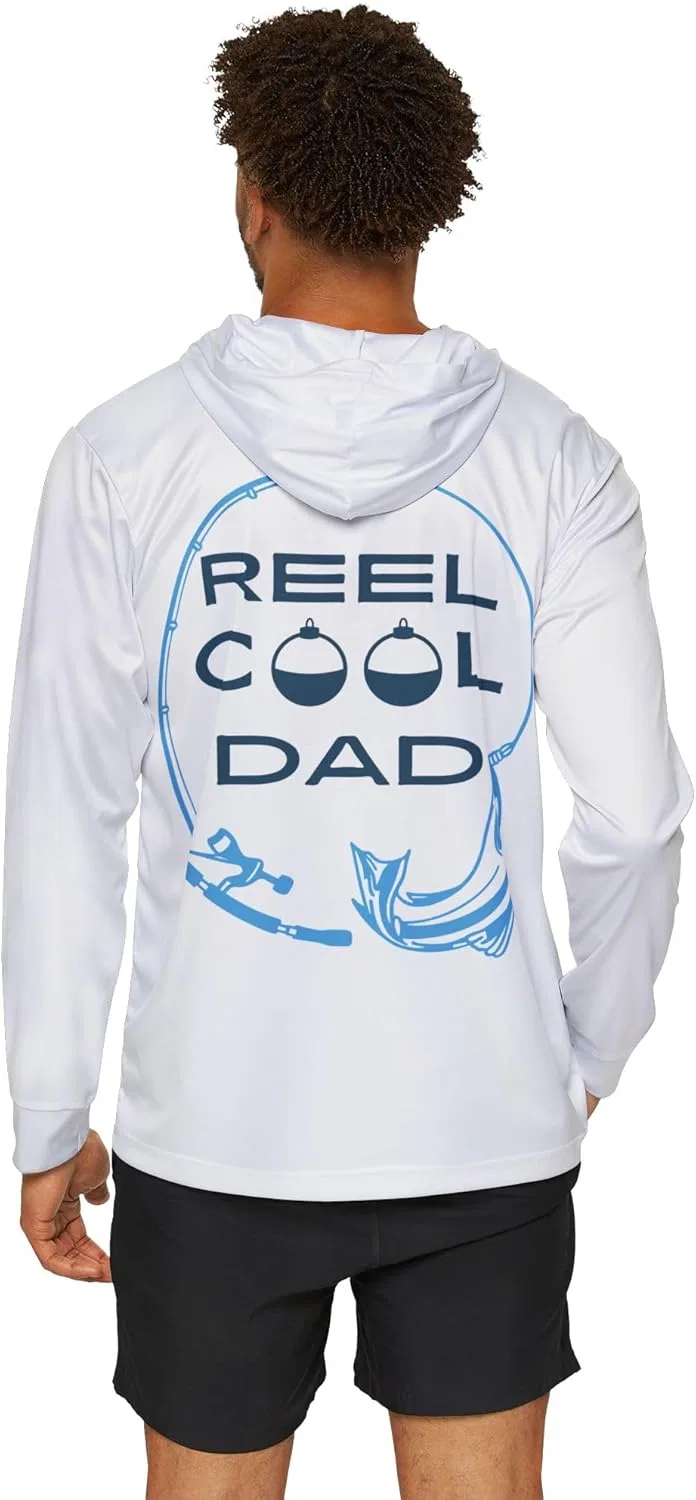 Толстовка с длинными рукавами Reel Cool Dad Fishing с защитой от УФ-излучения для папы