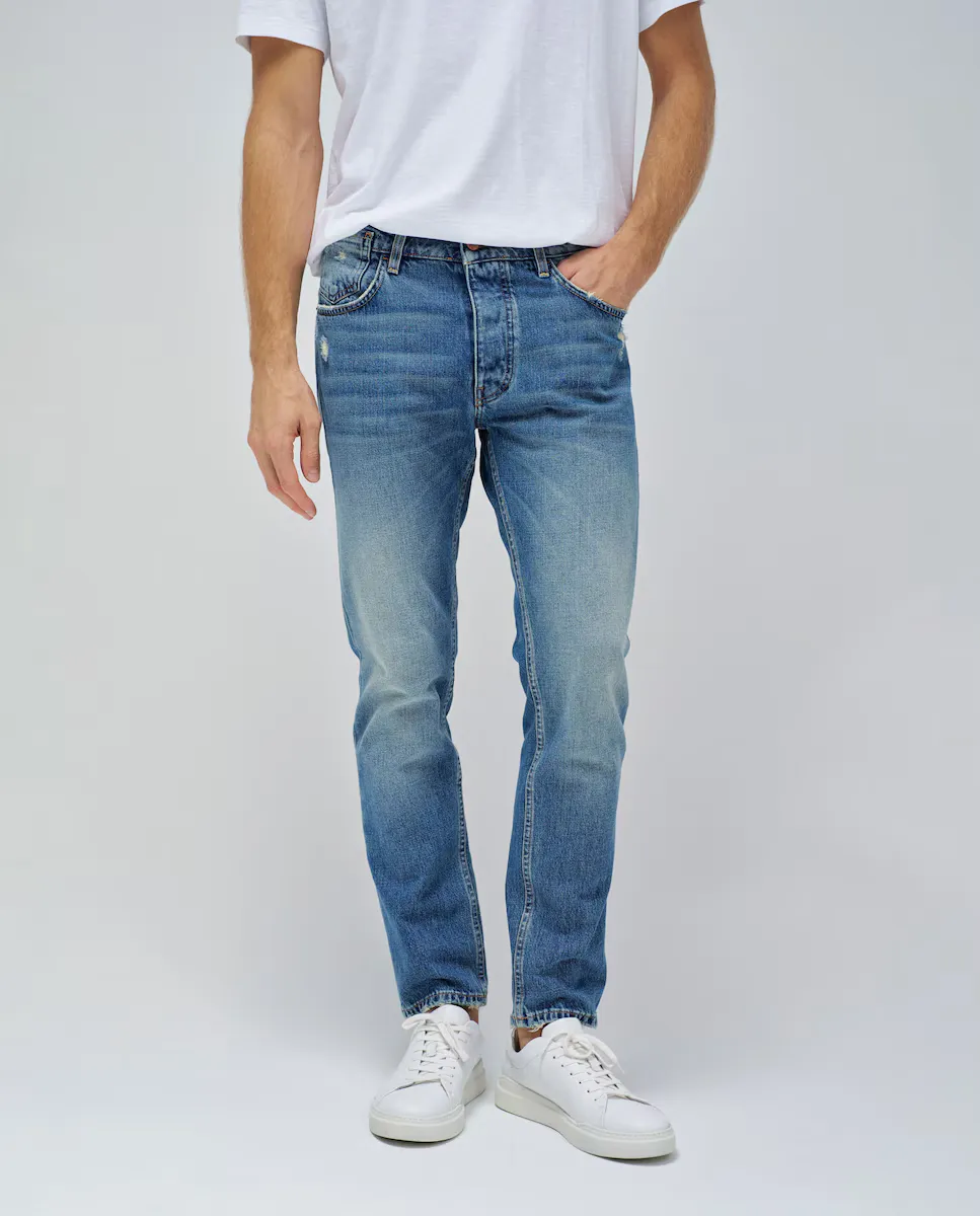 

Мужские джинсы стандартного кроя с разрывами Salsa Jeans, синий