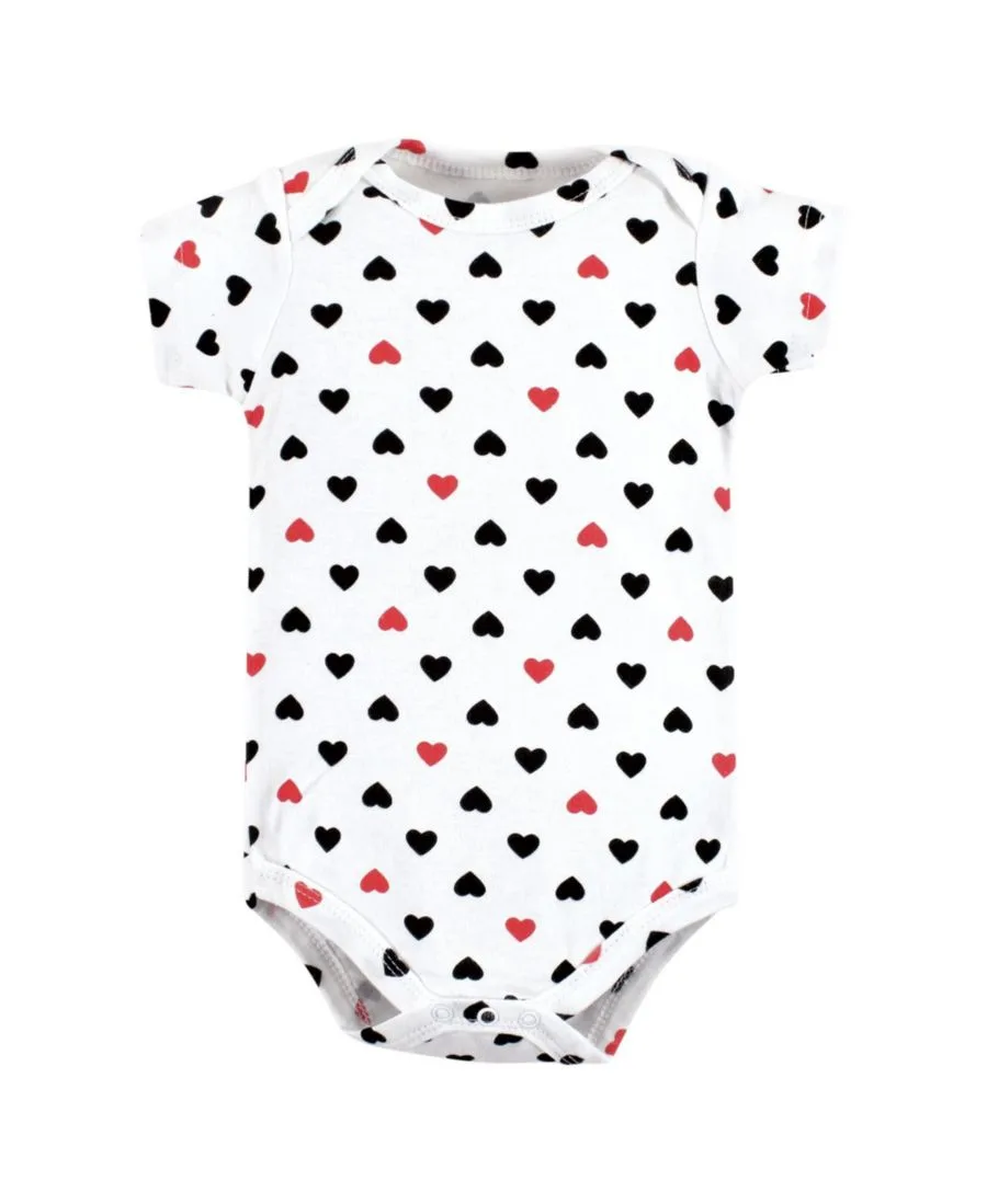 Комплект из 3 хлопковых боди Hudson Baby, girl daddy красный черный 3pk — фото 4