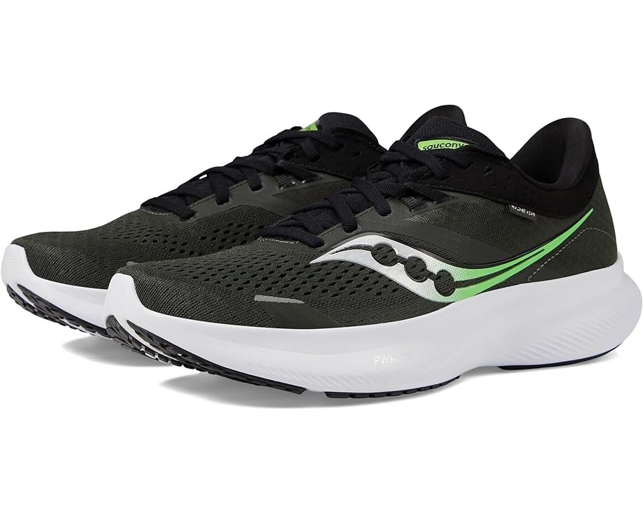 

Кроссовки Saucony Ride 16, цвет Umbra/Slime
