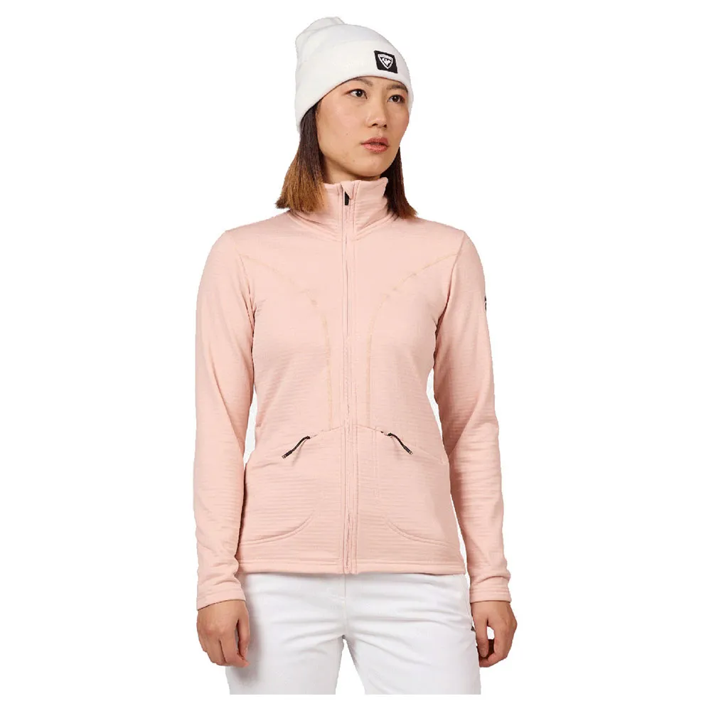 

Флис Rossignol Blackside full zip, розовый