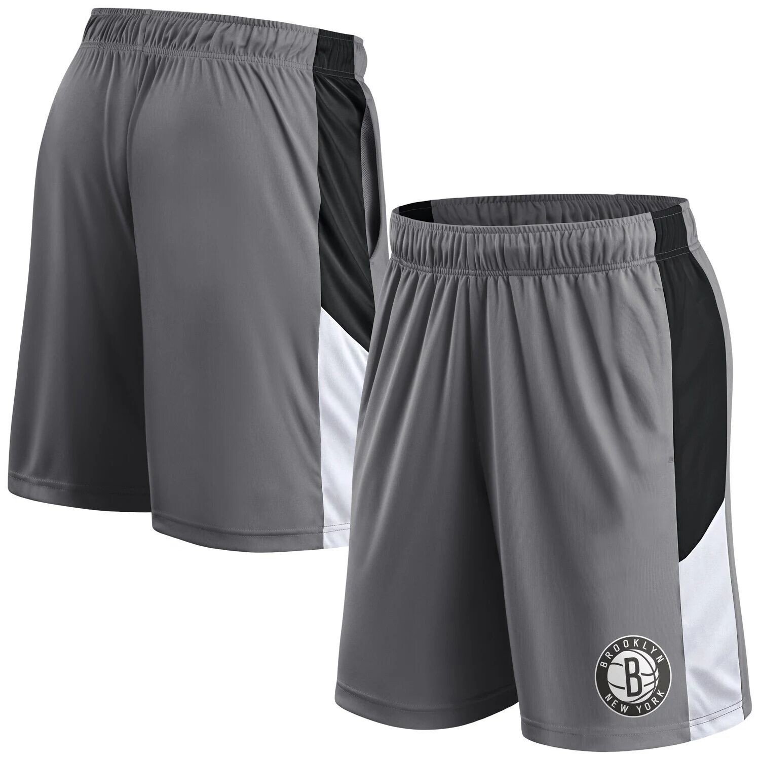 

Мужские серые фирменные шорты для тренировок Brooklyn Nets Fanatics