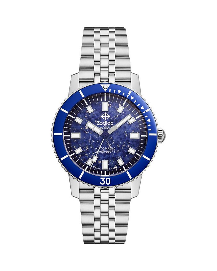 

Автоматические часы Compression Diver из нержавеющей стали, 40 мм Zodiac, синий