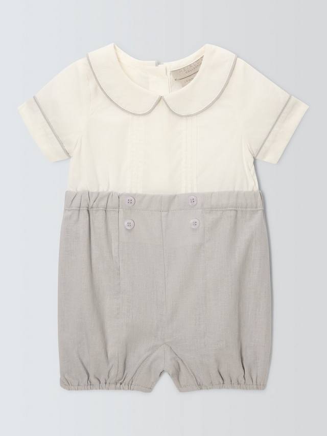

Детские хлопок белье комбинезон John Lewis Heirloom Collection, разноцветный