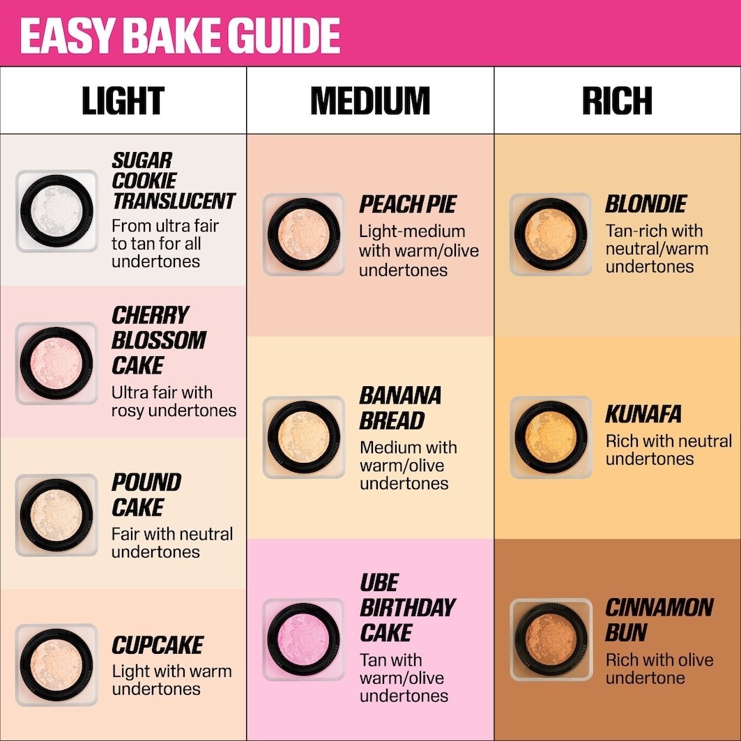 Пудра для лица easy bake loose baking & setting powder Huda Beauty, cinnamon bun, вес 20 гр. — фото 3