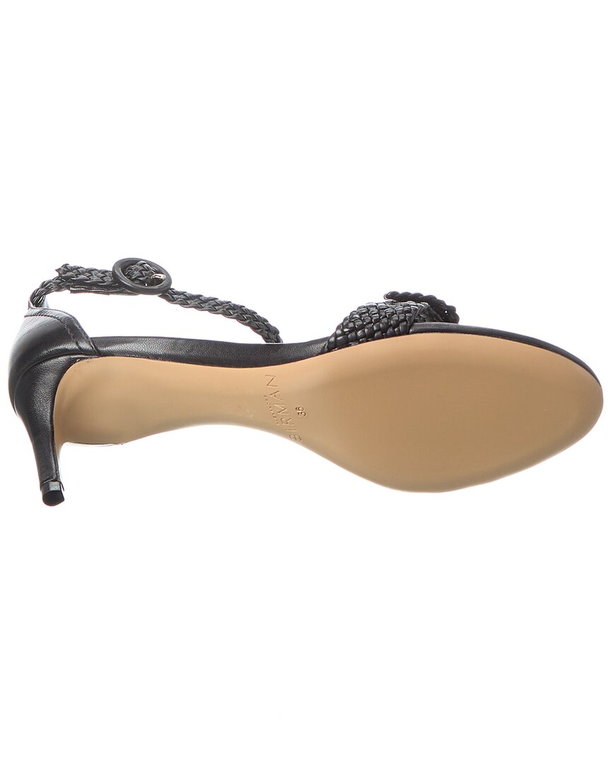 Александр Бирман Clarita Tresse 60 Плетеные кожаные сандалии Alexandre Birman, черный — фото 4