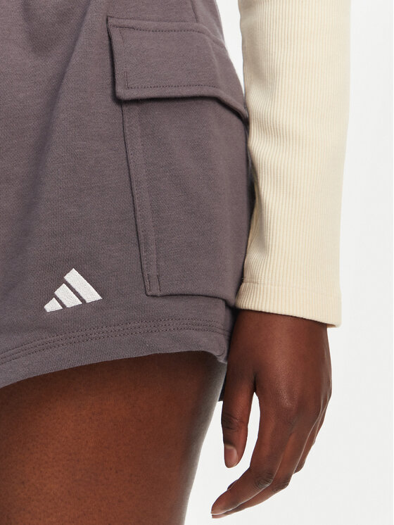 Облегающие байкерские шорты Essentials 3-Stripes JD0915 Adidas, серый — фото 4